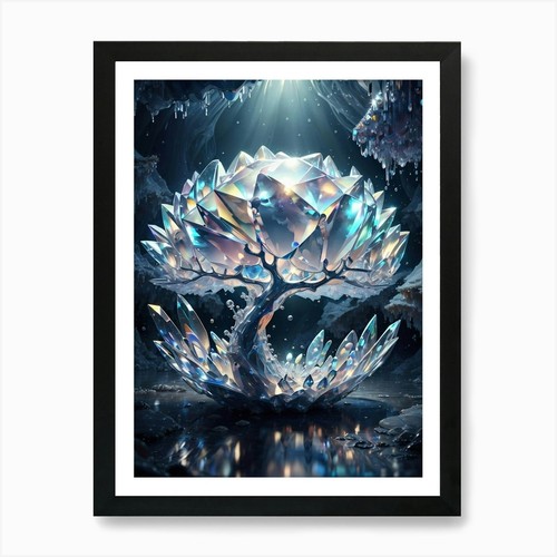 Crystal tree kunstdruck - tree,