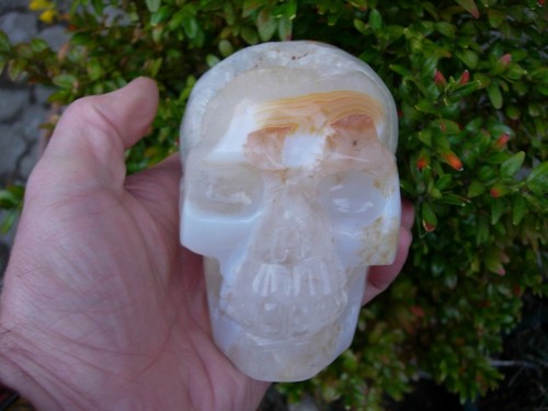 Kristallschädel achat geode - kristallschädel,