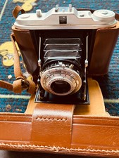 Agfa Isolette Mittelformatkamera Klappkamera 50-er Jahre, Originaltasche