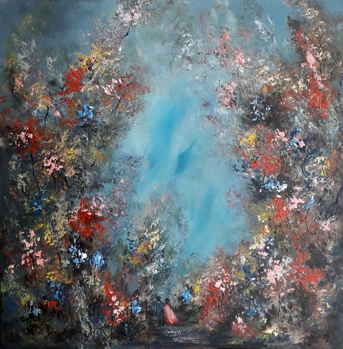 Magical gemälde acryl 50x50 - acryl,