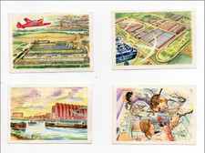 Konvolut 4 Bilder Schokolade Jacques - Autos 1962