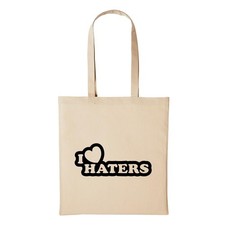 Jutebeutel I Love Haters