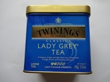 Ältere blaue Blechbox Dose "