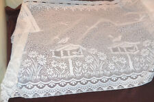 Scheibengardienen,Küchengardiene, Muster Vogelhaus 1,38 cm lang x ca. 60cm