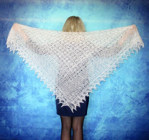 Gestrickter ziegenflaum schal - gestrickter,