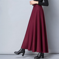 Damen Kunst Wolle Rock Tartan