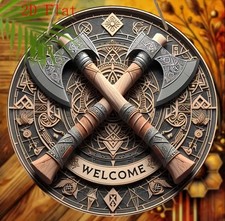Wikinger Doppel Axt Welcome