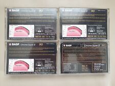 4 x BASF 90 Chrome Super II Audio-Kassetten Germany gebraucht