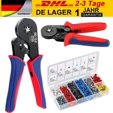 Crimpzange Aderendhülsen Set 1200 Teile [0,08–16mm²] Aderendhülsenzange Zange