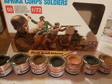 ESCI ERTL 1/72 / WWII Afrika Corps Soldiers, OVP (No.P206)+8 gebrauche Farben !