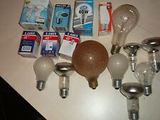 17 Stück Glühbirne Leuchtmittel 40w 60w 25w 200w Watt verschiedene Glühleuchte