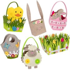 6er Set Osterkorb Filz