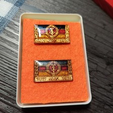 DDR - Wiederholungsspange mit Etui - Kollektiv der sozialistischen Arbeit 2 X