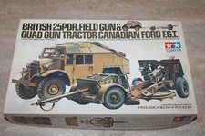 Tamiya MM144 British 25PDR. Field Gun & Quad Fun Tractor Ford FGT 1:35 NEU OVP 