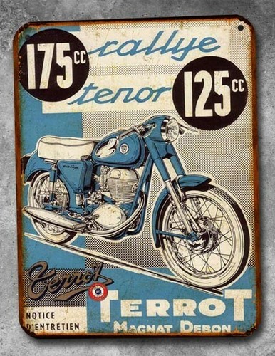 Blechschild vintage terrot - vintage,