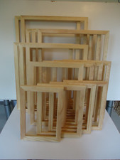 Bilderrahmen 20x30 bis 50x70cm Kiefer Natur Holz Rahmen für Keilrahmen geeignet