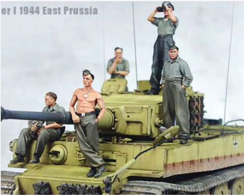 Resinfig tiger crew - 1/35:,