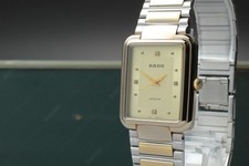 [Fast NEUWERTIG] Rado DiaStar 132.9557.3 Diamant 4P Gold Quarz Herrenuhr JAPAN