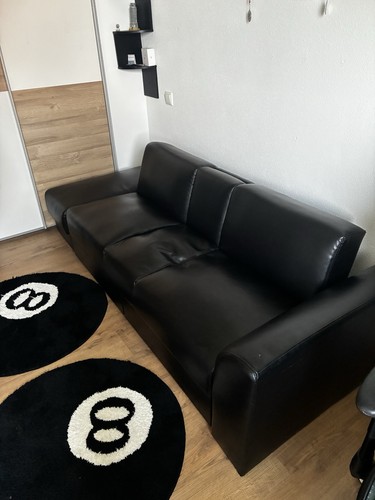 Schlafsofa sofa schwarz aus - schlafsofa/sofa,