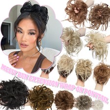 Dutt Haarteil Haargummi Messy