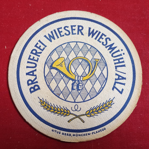 Bierdeckel brauerei wieser - brauerei,