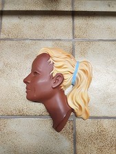 Wandkeramik Frau Wandmaske Braun Blond Cortendorf 3408 Wunderschön