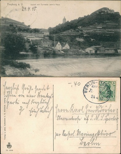 Ansichtskarte freyburg unstrut - freyburg,