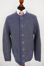 Spieth + Wensky Trachten Weste Janker Gr.XL Schurwolle Mix Blau sehr guter Zust.