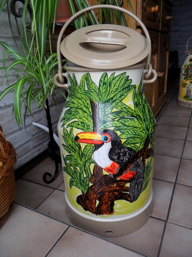 Bodenvase milchkanne - bodenvase,
