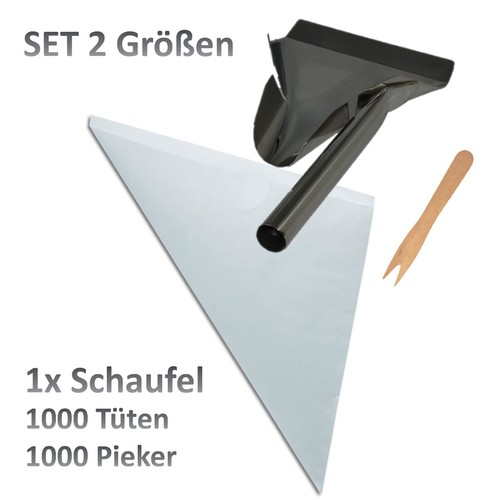 Pommes spitztüten weiß 1000 - spitztüten,