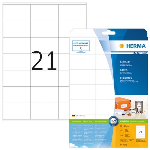 Herma 4361 etiketten premium - 4361,