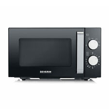 Severin MW 7761 Mikrowelle Schwarz-Edelstahl 20 l Garraum 800 W Auftaufunktion