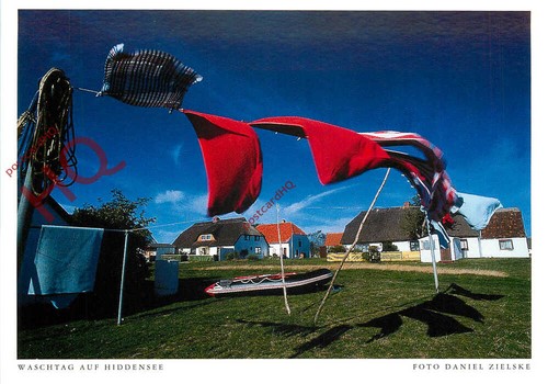 AK:;Rugen/Hiddensee,Waschtag