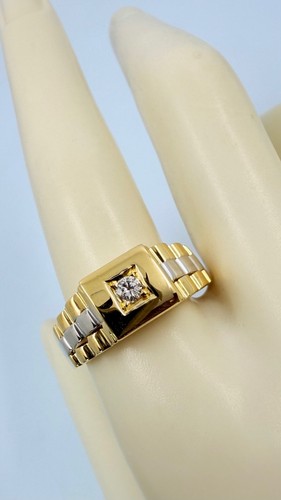 Herrenring solitä 18kt 750er - herrenring,