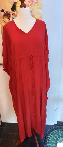 Rote baumwoll tunika one size - baumwoll,