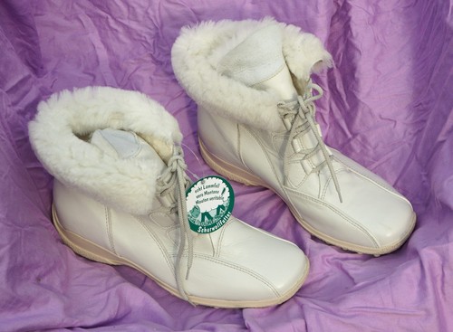 Lammfell lederstiefel - lederstiefel, 39