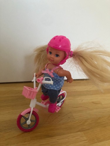 Barbie kind mit fahrrad sehr - kind,