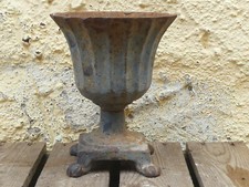 Amphore Gusseisen Vase Pflanzgefäß Antik Vintage französische Gartendeko