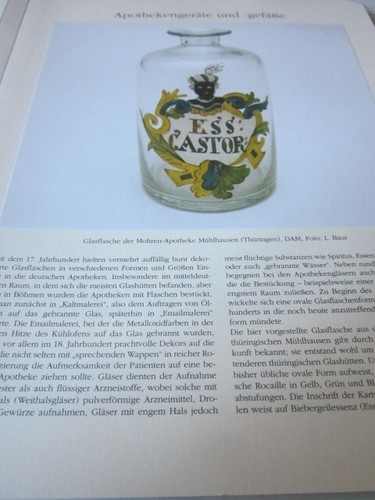 Glasflasche mohrenapotheke - glasflasche,