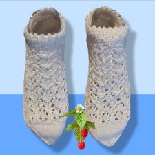 Sommersocken Sneakersocken Damensocken Handarbeit handgestrickt Gr. 38/39