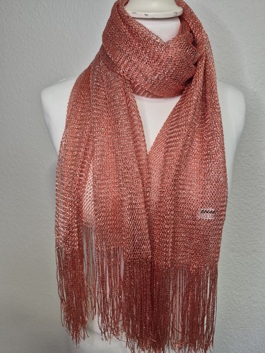 Glitzer schal roségold - schal,