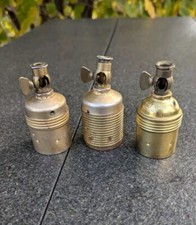 3 Stk. alte Fassung E27 Messing  Schalter Lampenfassung mit Gelenk