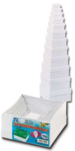 Geschenkboxen eckig blanko - geschenkboxen,