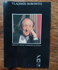 Programmheft Konzert Vladimir Horowitz Berlin 7. Juni 1987 Booklet