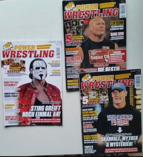 Wwe wrestling hefte power - 3x,