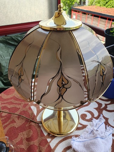Stehlampe messing design - stehlampe,
