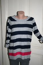 HILFIGER Denim dicker Strick Pullover Streifen Baumwollmischung in  Gr. XL *NEU*