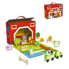 Tooky Toy Holz-Bauernhof Set