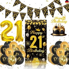 21 Geburtstag Dekorationen Set