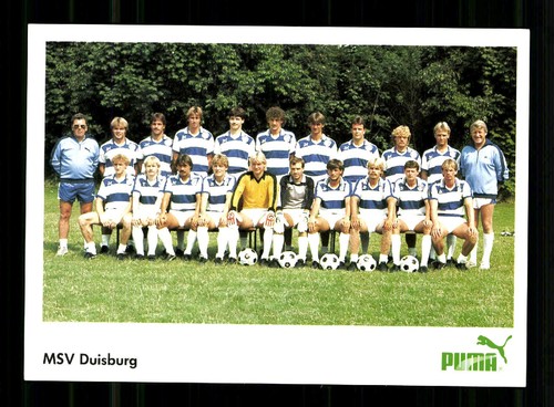 Original mannschaftskarte msv - original,